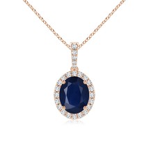 Authenticity Guarantee

ANGARA 3.62 Ct Vintage Style Oval Sapphire Halo Penda... - $1,859.07