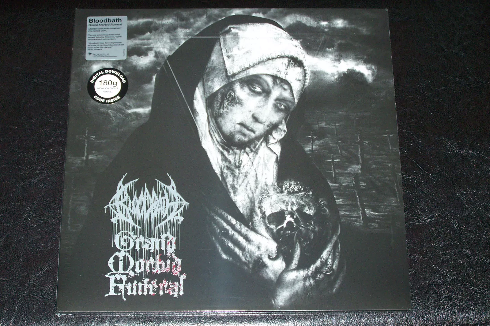 BLOODBATH GRAND MORBID FUNERAL SILVER VINYL 500 COPIES + POSTER FACTORY ... - $54.45