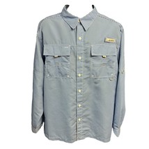 Habit Shirt Button Down Crayfish Creek River Fishing UPF 40+ Vented Pockets XL - $23.74