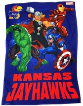 Marvel Avengers Kansas Jayhawks College Basketball 40 x 28 inches Flag &amp;... - $14.84