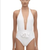 NWT WeWoreWhat We Wore What Brooklyn White One Piece Swimsuit S - €34,34 EUR