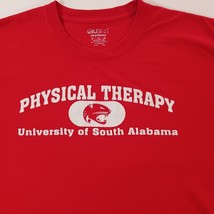 Gildan UNIVERSITY OF SOUTH ALABAMA Men's Red Long SleevePullover Shirt Chest 44 image 6