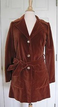 Thea Porter Couture Made in England Vintage 60s 70s Velvet Trench Jacket... - $988.02