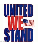 United We Stand Patriotic T Shirt HEAT PRESS TRANSFER for Shirt Sweatshi... - $6.50