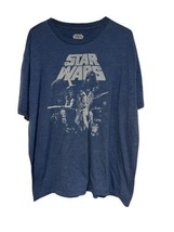 Star Wars A New Hope T-Shirt MAD Engine Crew Neck Mens 2XL Blue Short Sl... - $24.99