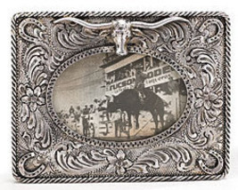 Western Style Photo Frame with Longhorn - $14.95