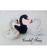 Swan * Crochet Pdf pattern * Wedding decor * Valentines gift * amigurumi... - $79.36 MXN