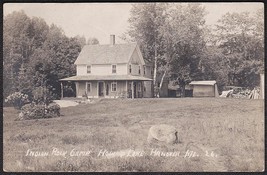 Hanover, Maine RPPC 1920s - Indian Rock Camp, Howard Lake Photo Postcard - £12.41 GBP