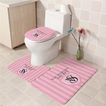 3Pcs/set Victoria&#39;s_Secret 01 Bathroom Toliet Mat Set Anti Slip Bath Mat... - £26.23 GBP+