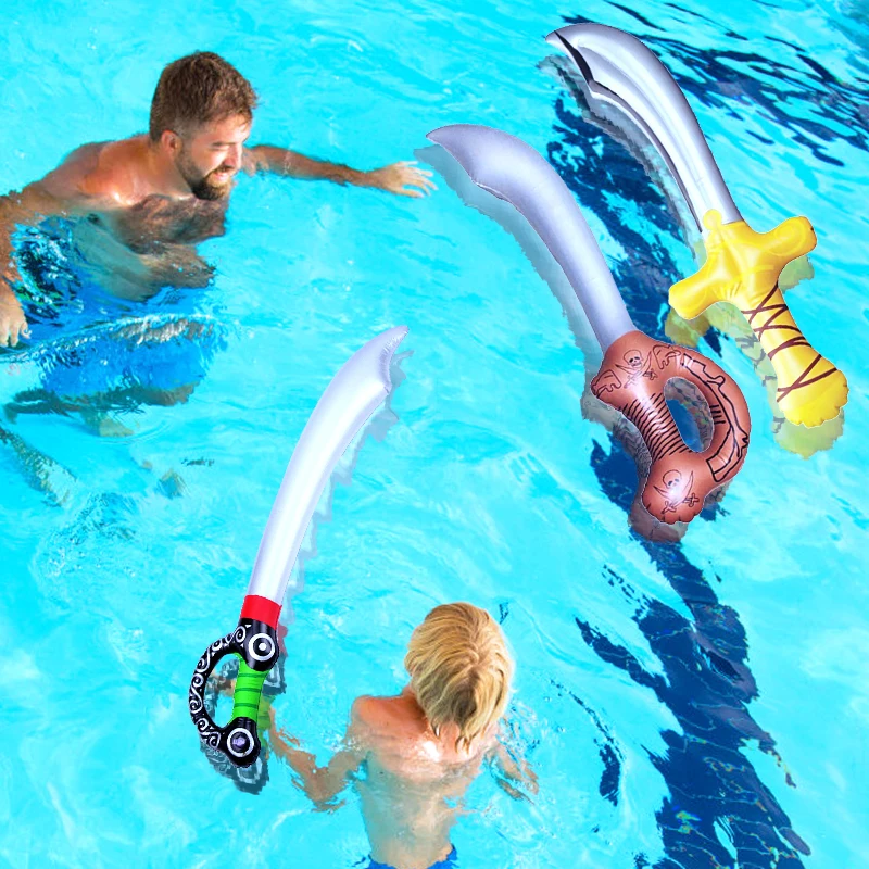 New Upgrade 1pc Inflatable Swords Toys For Children Kids Outdoor Fun Pool Swim - £25.33 GBP