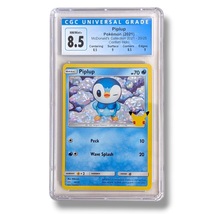 McDonald&#39;s 25th Anniversary Pokemon Card: Piplup 20/25 Holo, CGC 8.5 Subgrades - £67.08 GBP