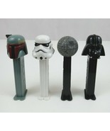 Vintage Lot of 4 Star Wars Pez Dispensers 2 Storm Troopers, Death Star, ... - $17.58 CAD