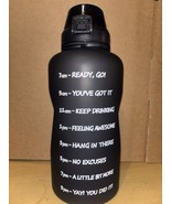 Fimibuke Motivational Water Bottle One Gallon Black Water Bottle 128 Oz ... - $280.41 MXN