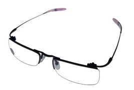 New Balance Mens Eyeglass Metal Rectangle Rimless Frame 356 3 Gunmetal . 51mm - £25.14 GBP