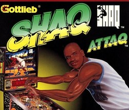 Shaq Shaquille O&#39;Neal Attaq Pinball Flyer Basketball NOS 1994 Vintage 8.... - £23.28 GBP