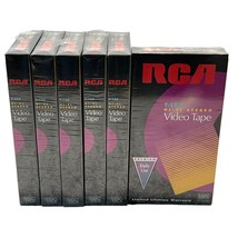 Blank VHS Tapes RCA T-120 6 Hour HI-FI Stereo Video Tapes Sealed 6 Lot - $12.97