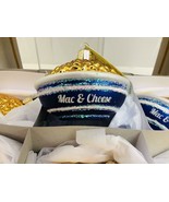 6-PACK~BOWL OF MAC &amp; CHEESE~Glass Blown Christmas Tree Ornaments~OLD WORLD - $987.78 MXN
