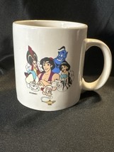 Disney&#39;s Aladdin Stoneware Coffee Mug Genie Jasmine Jafar Abu Vintage - $9.70