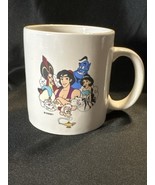 Disney&#39;s Aladdin Stoneware Coffee Mug Genie Jasmine Jafar Abu Vintage - $13.26 CAD