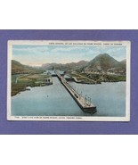 Vintage Postcard Aerial Air View Panama Canal Pedro Miguel Locks - £5.97 GBP