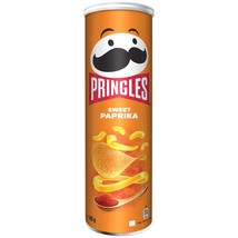 Pringles SWEET PAPRIKA Potato Chips - 185g - Made in Belgium-FREE SHIPPING - $11.34