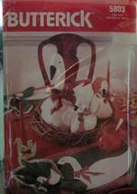Pattern 5803 Stuffed Cloth Geese and Table Decorations - $6.99