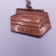 SNOR Toolbox  Keychain Copper Color France 1960s Metal - $12.30