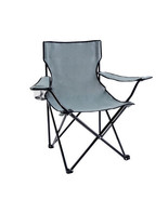 Portable Folding Grey Camping Chair, 1-Pack - £39.35 GBP