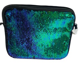 Tablet Case Padded Fits up to 10&quot; Jewelry Cosmetic Travel Bag Sequin Mermaid - £6.05 GBP