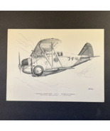 Henry Clark Art Print Grumman F2F-1 Fighter WW2 Aircraft 12 x 9 Inches - £15.60 GBP