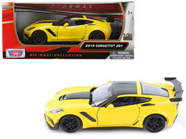 2019 Chevrolet Corvette ZR1 Motormax Diecast Yellow Black - €31,11 EUR