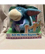 Vintage 1999 Fisher Price Ask Me More Eeyore Talking Plush Winnie The Po... - $32.67