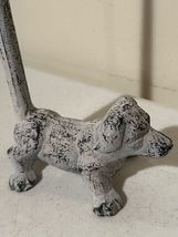 New rustic floor Puppy Toilet Roll holder in distressed iron - SALE image 4