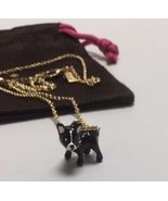 KATE SPADE Ma Chérie Antoine French Bulldog Mini Pendant Necklace w/ KS ... - £30.99 GBP