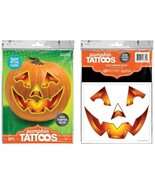 Glow in the Dark Pumpkin Tattoos - 2 Sheets, 4 each, 8 total pieces of p... - $300.87 MXN