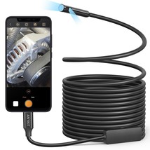 Dual Lens Endoscope Camera with Light USB Borescope with 8 Adjustable LED Lights - £69.50 GBP