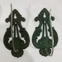 Vintage Ornate Cast Iron Metal Wall Hook Spike Note Bill Receipt Holder - £19.37 GBP