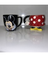 Disney Mickey And Minnie Mouse Coffee Mugs From Collection With Tags On ... - $14.82