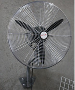 20&quot; Metal Wall Oscillation Fan 220V 3 Speed Air Flow Circulate Wall Moun... - $93.49