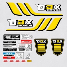 Sticker Emblem decal Honda Dax 2 St70 St50 Side cover fuel gas tank (Fre... - £31.46 GBP