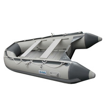 BRIS 9.8 ft Inflatable Boat Dinghy Pontoon Boat Tender Fishing Raft Gray image 2