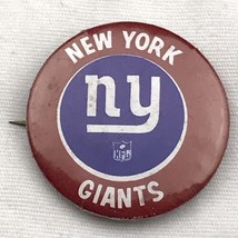 New York Giants Pin Button Vintage NY NFL Football - £7.84 GBP