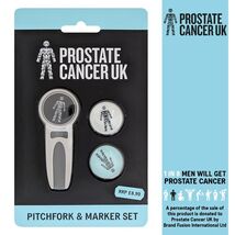 Golf Pitchfork Divot Tool &amp; Marker Set - Supports Prostate Cancer UK - €10,00 EUR