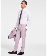 Calvin Klein Jerome Dress Pants Men 38x30 Pink Slim-Fit Wool Blend Shark... - €37,75 EUR
