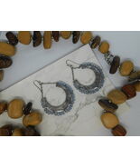 Silver Dangle Earringsh - $181.97 MXN