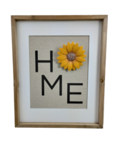 Place &amp; Time  Sunflowers Home Decorative Wooden Sign (19x16) New - £25.80 GBP