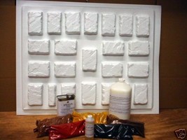 24 MOLDS + SUPPLY KIT TO CRAFT 100s OF 4x6x1.5 PATIO PAVERS OR TILES FOR... - $189.95