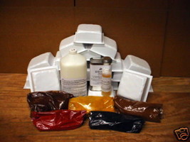 Supply Kit with 18 Driveway Paver Molds to make 100s of 6x6x2.5&quot; Concrete Pavers - £172.36 GBP