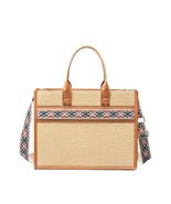 Stylish Straw Tote Bag for Women Handbag with Beach Vibes and Crossbody ... - £41.57 GBP