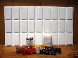 Rustic Brick Patio Paver Kit 24 Molds Supplies Make 1000s #922 Pavers @ Pennies image 1
